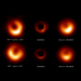 M87ブラックホールの観測画像と理論画像