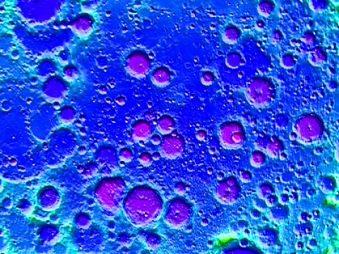 The terrain around the lowest position