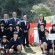 薩摩川内市：市立入来小学校の６年生と市長さん、教育長さんと記念写真