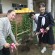 石垣島：卒業生代表と名蔵小中学校で、植樹される宇宙桜