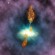 ほうおう座銀河団の中心にある銀河から噴き出すジェットの想像図。(Credit: 国立天文台)