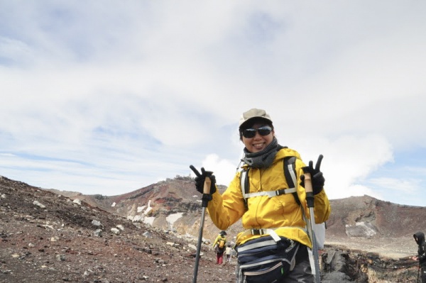 富士山頂での一枚